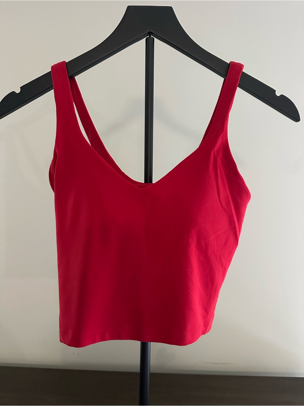 lululemon athletica Red V-Neck Tank Top